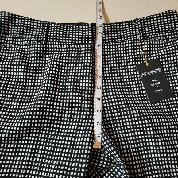 Zac & Rachel Women's Slim Leg Black Check Pants - Picture 6 of 14